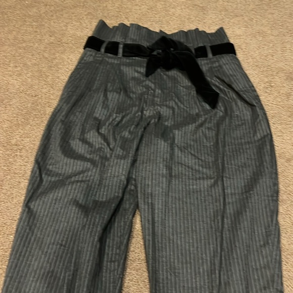 ZARA gray CONTRASTING STRIPED‎ Trousers medium - Picture 4 of 14